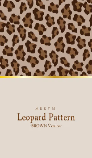 [LINE着せ替え] Leopard Pattern BROWN 16の画像1