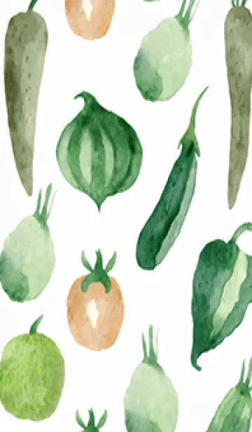 [LINE着せ替え] 【シンプル】お野菜の着せかえ#999の画像1