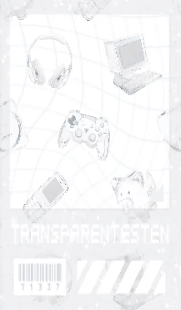 [LINE着せ替え] とうめいなもの ✛ うすはいいろの画像1