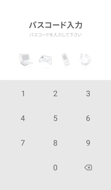 [LINE着せ替え] とうめいなもの ✛ うすはいいろの画像4