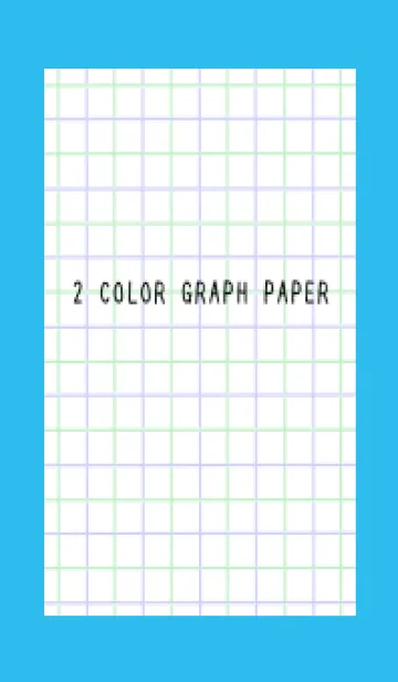 [LINE着せ替え] 2色方眼紙/グリーン&パープル/ブルー/緑の画像1