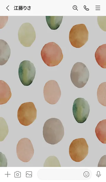 [LINE着せ替え] 【シンプル】ドットパターンの着せかえ#3の画像2