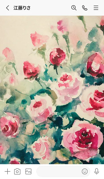 [LINE着せ替え] 薔薇(バラ)の花の着せかえ(R4162)の画像2