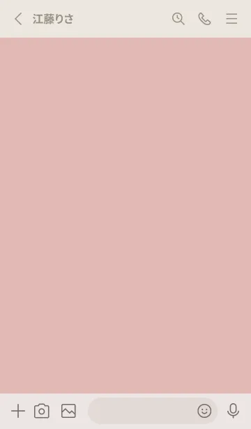 [LINE着せ替え] ピンクベージュ。ホワイト。大人。の画像2