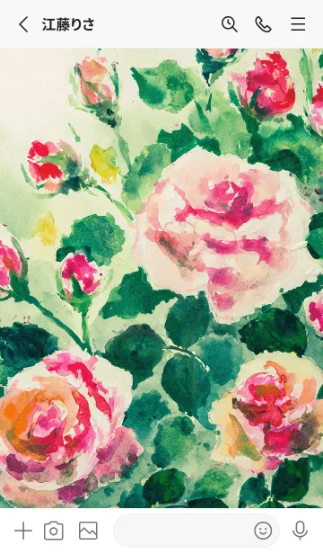 [LINE着せ替え] 薔薇(バラ)の花の着せかえ(R4173)の画像2