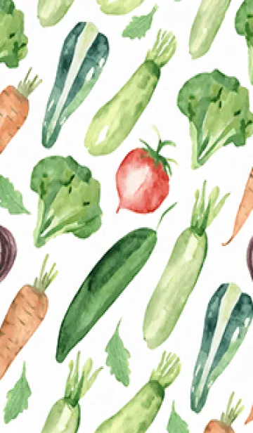 [LINE着せ替え] 【シンプル】お野菜の着せかえ#989の画像1