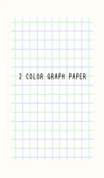 [LINE着せ替え] 2色方眼紙/グリーン&パープル/薄ピンクの画像1