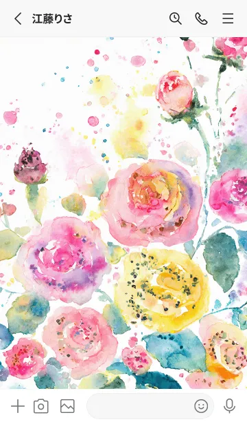 [LINE着せ替え] 薔薇(バラ)の花の着せかえ(R4175)の画像2