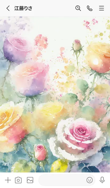 [LINE着せ替え] 薔薇(バラ)の花の着せかえ(R4176)の画像2