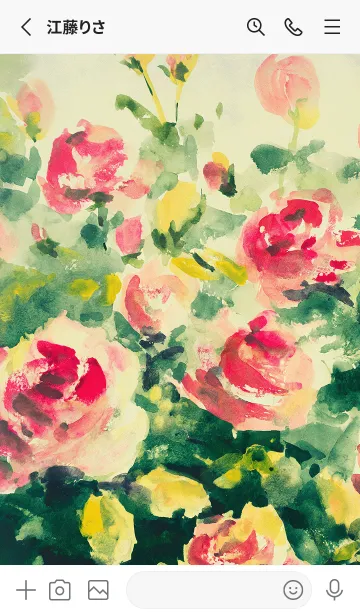 [LINE着せ替え] 薔薇(バラ)の花の着せかえ(R4177)の画像2