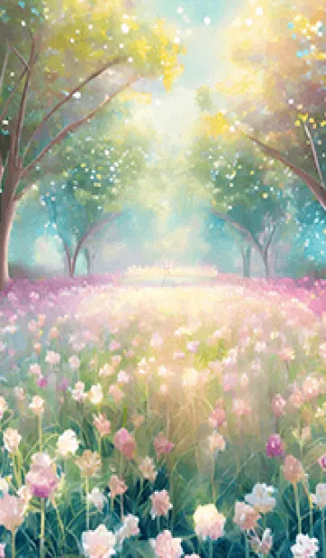 [LINE着せ替え] 優美な春の風景の着せかえ(Spring-841)の画像1