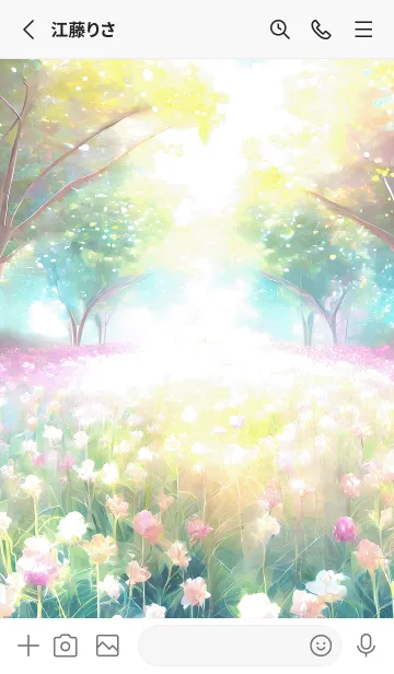 [LINE着せ替え] 優美な春の風景の着せかえ(Spring-841)の画像2