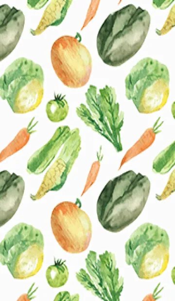 [LINE着せ替え] 【シンプル】お野菜の着せかえ#993の画像1