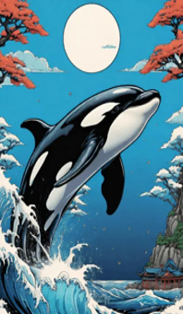 [LINE着せ替え] 海 虎 クジラ MMftSの画像1