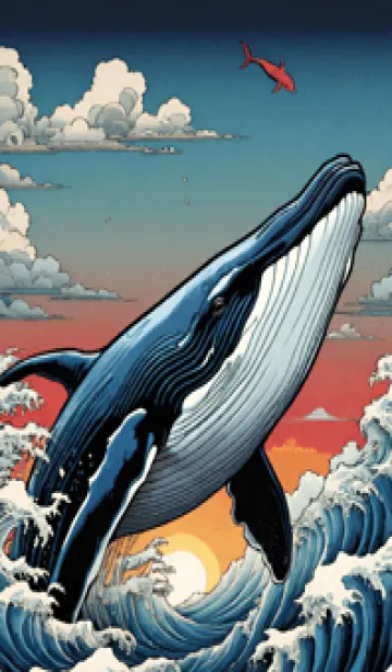 [LINE着せ替え] 海 虎 クジラ 6woBjの画像1