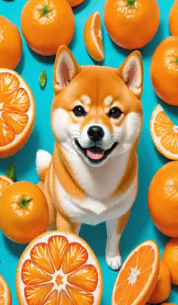 [LINE着せ替え] Smiling Shiba Inu 9AVHxの画像1