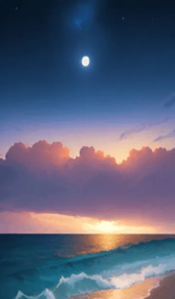 [LINE着せ替え] 月光 海 OBnpuの画像1