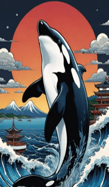 [LINE着せ替え] 海 虎 クジラ v0aKiの画像1