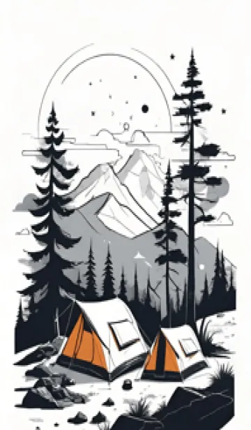 [LINE着せ替え] 山のスケッチ SaTrqの画像1