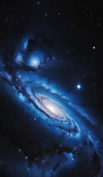 [LINE着せ替え] 外太空 ブラック GF1QNの画像1