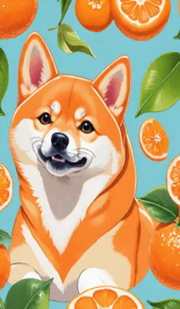 [LINE着せ替え] Smiling Shiba Inu oITNeの画像1