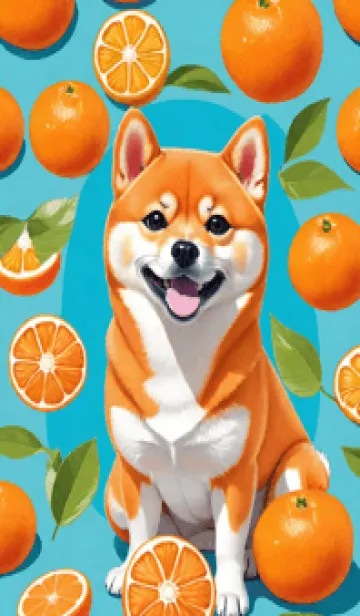 [LINE着せ替え] Smiling Shiba Inu niMxrの画像1