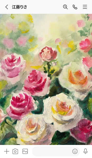 [LINE着せ替え] 薔薇(バラ)の花の着せかえ(R4191)の画像2