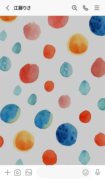 [LINE着せ替え] 【シンプル】ドットパターンの着せかえ#18の画像2