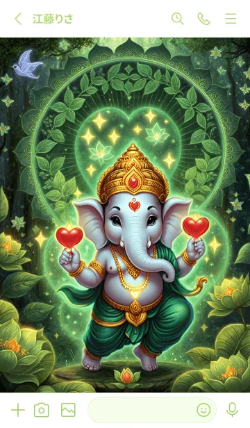 [LINE着せ替え] Ganesha, rich without giving up,rich(JP)の画像2