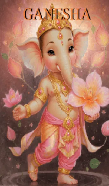 Pink -Ganesha Rich & Rich Theme (JP)の着せ替えメイン画像