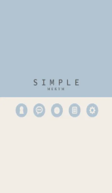 [LINE着せ替え] SIMPLE-ICON BLUE 25の画像1