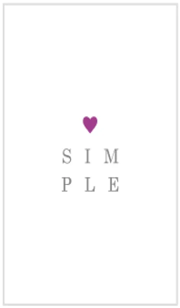 [LINE着せ替え] SIMPLE-HEART 45の画像1