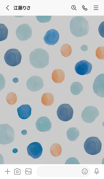 [LINE着せ替え] 【シンプル】ドットパターンの着せかえ#19の画像2