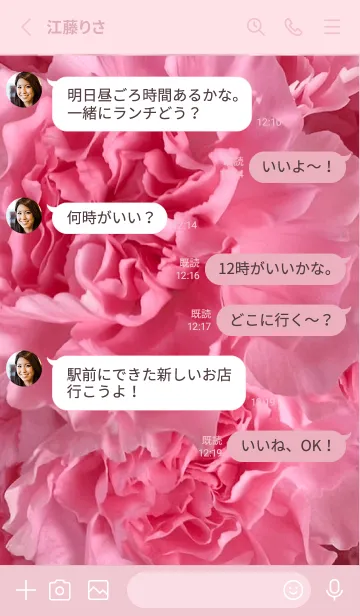 [LINE着せ替え] Carnation Flower.の画像3