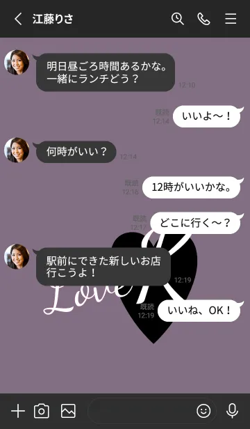 [LINE着せ替え] ラブ イニシャル ”K” 26の画像3