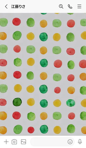 [LINE着せ替え] 【シンプル】ドットパターンの着せかえ#21の画像2