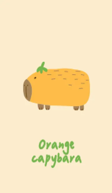[LINE着せ替え] Orange capybara2の画像1
