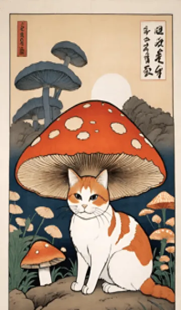 [LINE着せ替え] 浮世絵 ミャオミャオ 066CcBの画像1