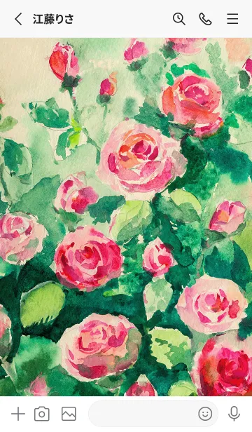 [LINE着せ替え] 薔薇(バラ)の花の着せかえ(R4185)の画像2