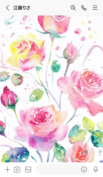 [LINE着せ替え] 薔薇(バラ)の花の着せかえ(R4184)の画像2