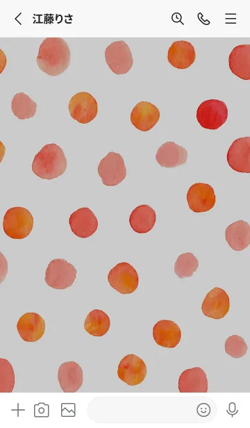 [LINE着せ替え] 【シンプル】ドットパターンの着せかえ#26の画像2