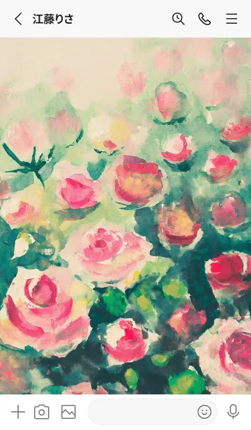 [LINE着せ替え] 薔薇(バラ)の花の着せかえ(R4182)の画像2