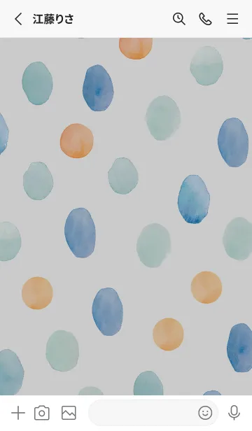 [LINE着せ替え] 【シンプル】ドットパターンの着せかえ#12の画像2