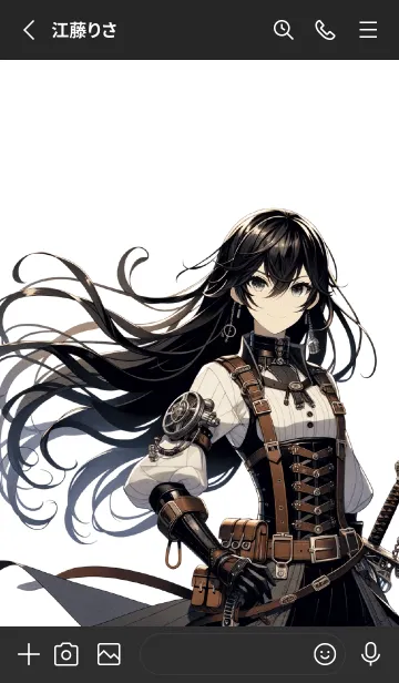 [LINE着せ替え] 機械の心臓を持つ女戦士の画像2