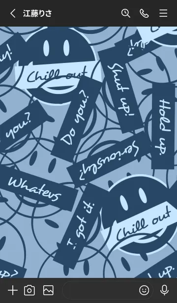 [LINE着せ替え] トーキング スマイル 186の画像2