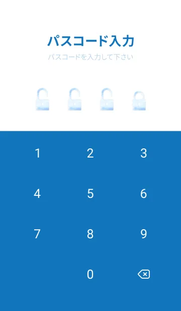 [LINE着せ替え] Watercolor blue 10の画像4