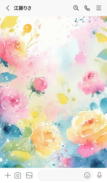 [LINE着せ替え] 薔薇(バラ)の花の着せかえ(R4196)の画像2