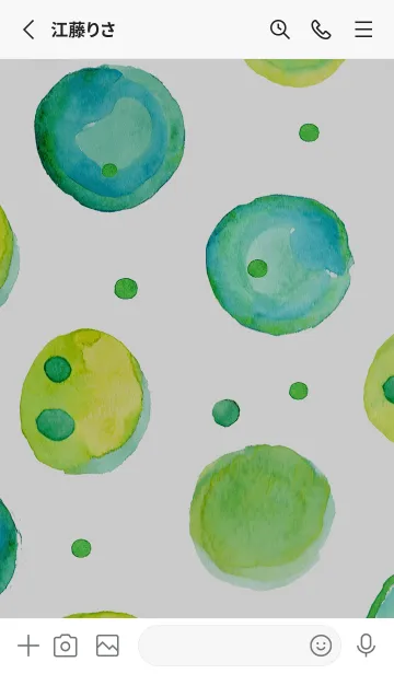 [LINE着せ替え] 【シンプル】ドットパターンの着せかえ#7の画像2