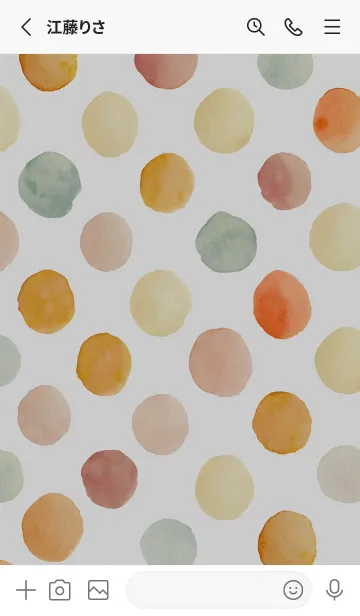 [LINE着せ替え] 【シンプル】ドットパターンの着せかえ#15の画像2