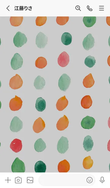 [LINE着せ替え] 【シンプル】ドットパターンの着せかえ#16の画像2